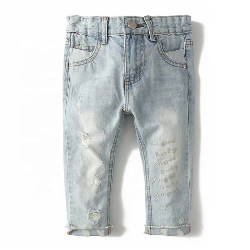

Baby Boys Denim Long Pants Casual Fall Winter Kids Jean, Denim blue
