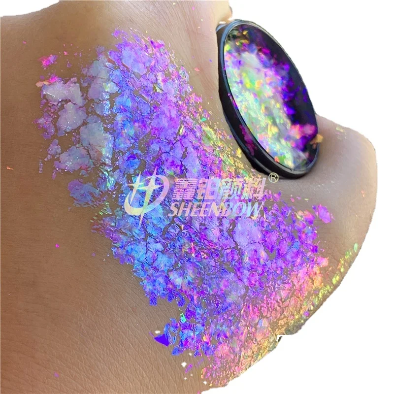 

Sheenbow Rainbow flakes Eye makeup Chameleon cosmetic eyeshadow flake glitter