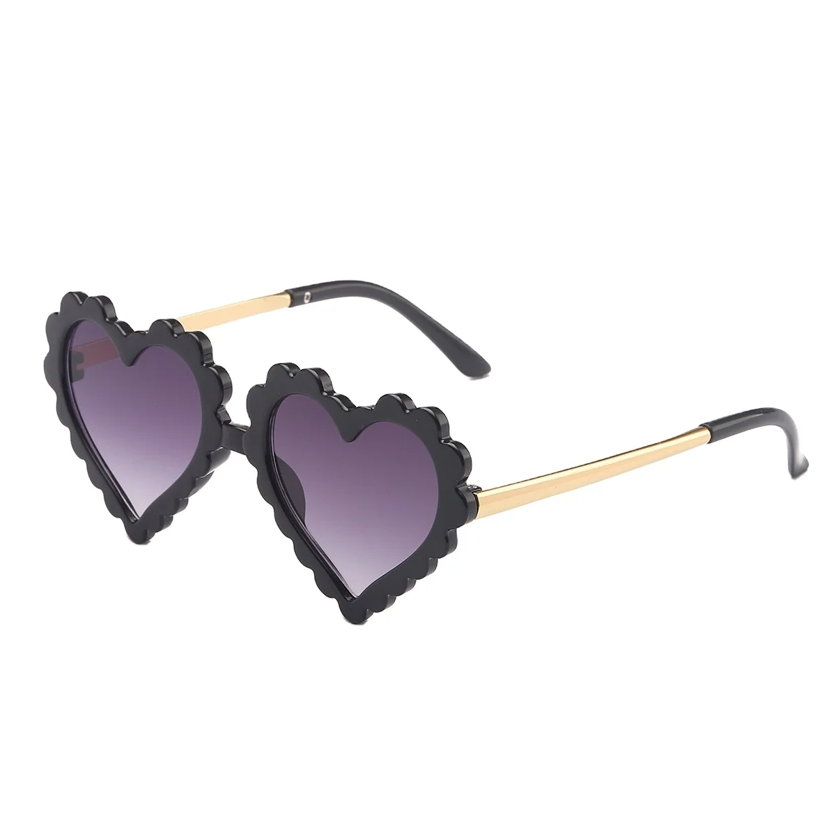 

[RTS] Lovely Colorful Metal+PC Frame Heart Shape Kids Sunglasses UV400 Protection Eyewear Glasses For Children
