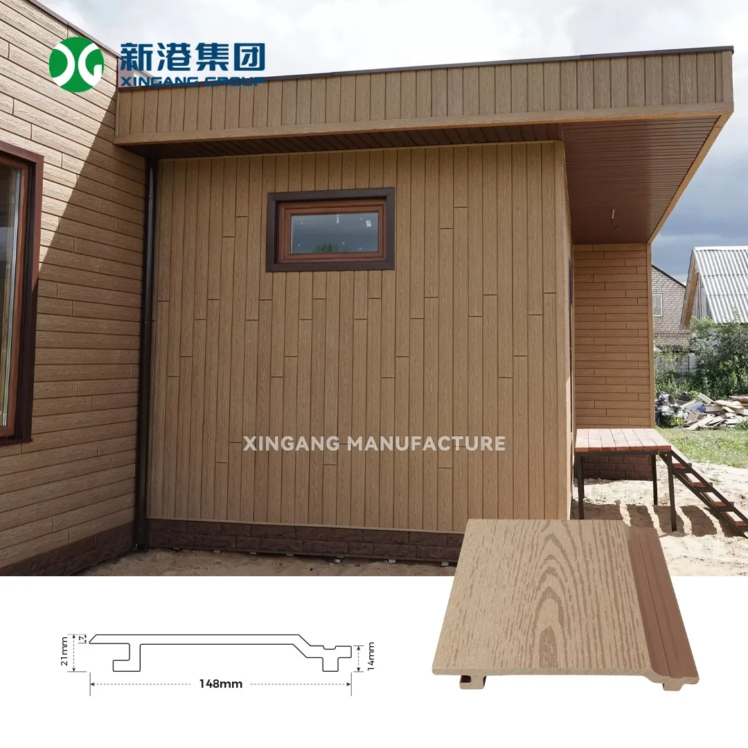 WPC Facade Siding Building Installation