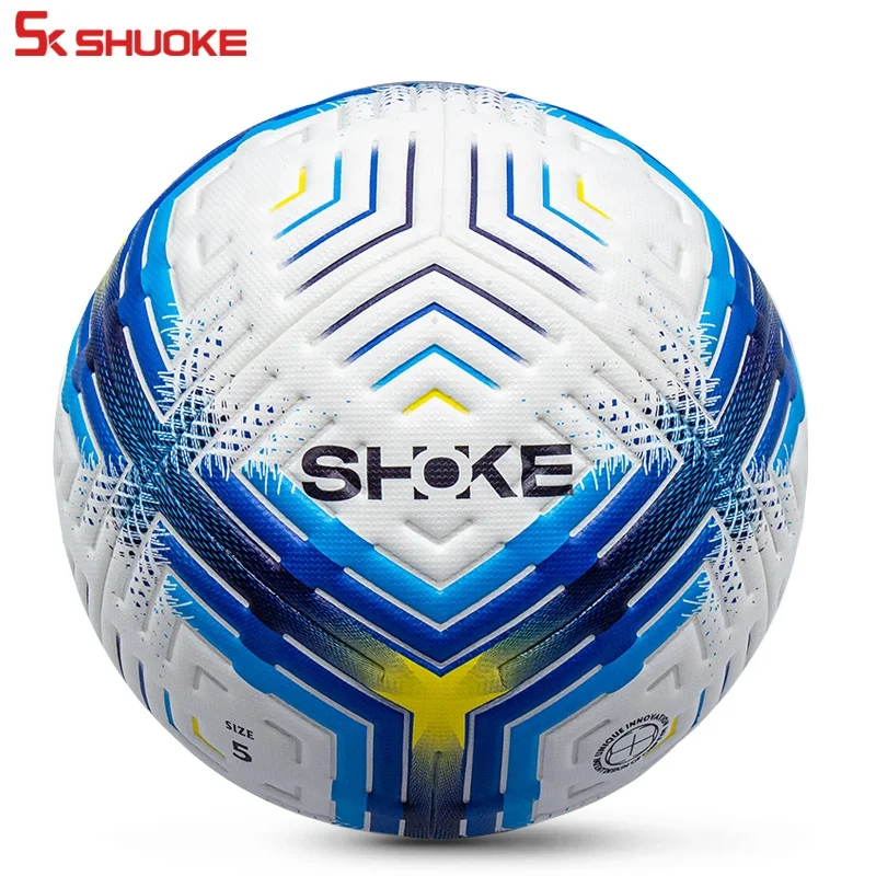 

Wholesale Bule Threadless Seam Beveled Edge Football Customized Screen Printing Future Size 5 Mini Soccer Balls
