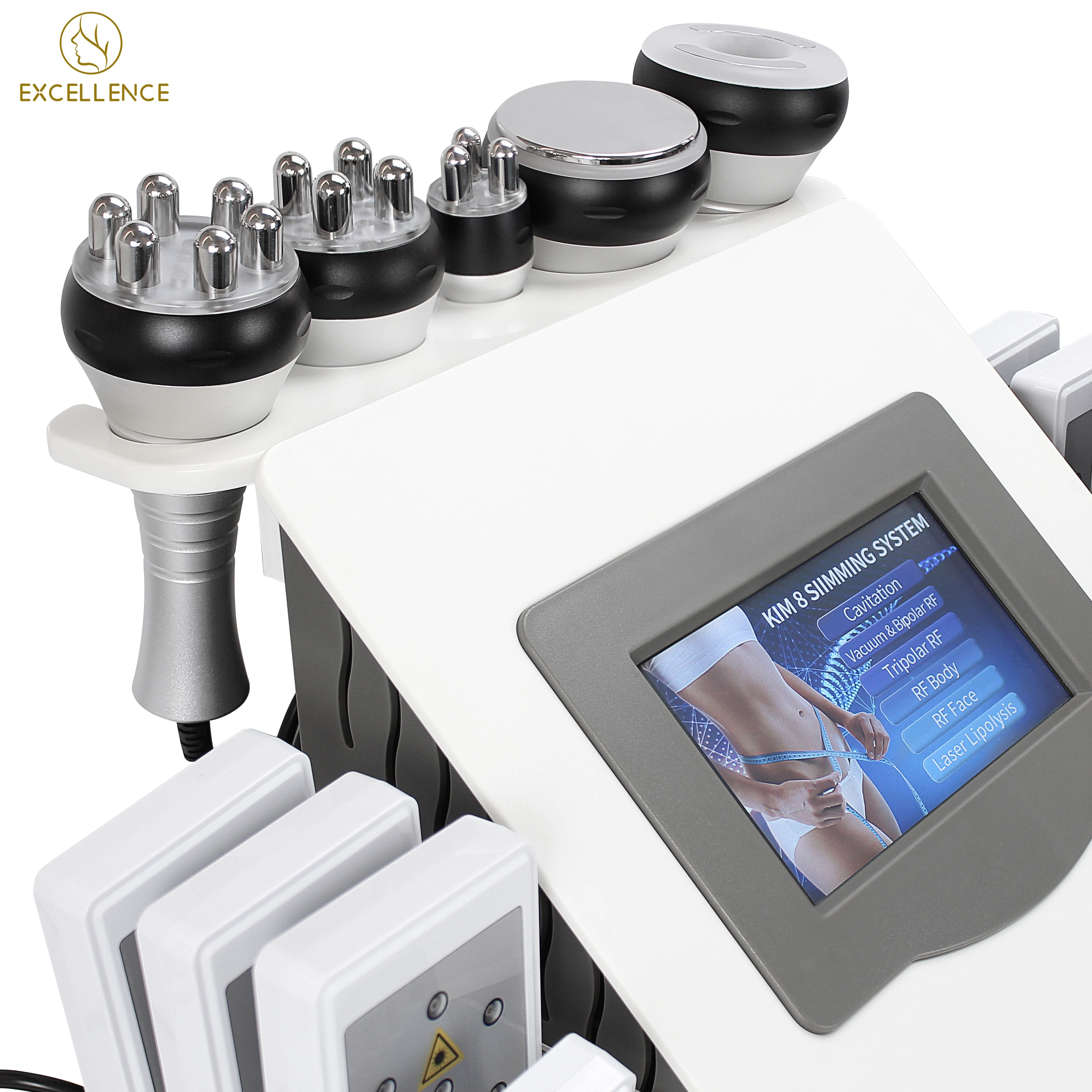 

Newest 40K Ultrasonic Cavitation Machine 8 Pads Liposuction Lipo Laser RF Vacuum Slimming Machine skin care Salon Spa Beauty