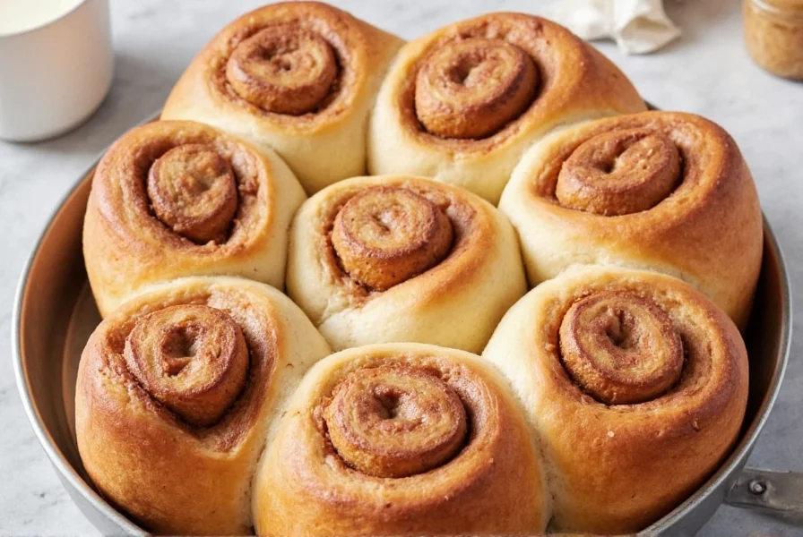 cinnamon roll with heavy cream