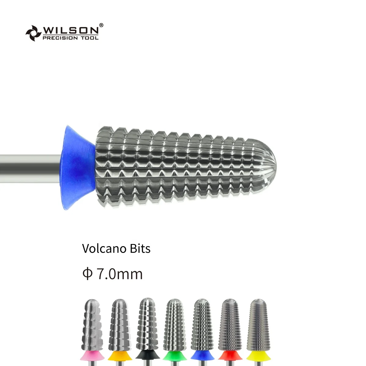 

RTS/Volcano Bits/ Uncoated nail bit Shank 25.4mm WILSON Multiple Efficient manicure Gel Removal 2.35mm carbide nail bit