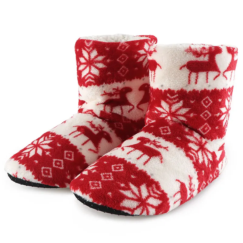 

when winter comes you need the winter Women Slippers Plush Warm Cotton Home Slippers Christmas BOOTS