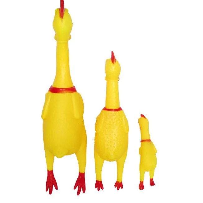 

YIWU ALLO new Bite Resistant Chew Squeaky Pet Rubber Chicken pet dog toy, Picture