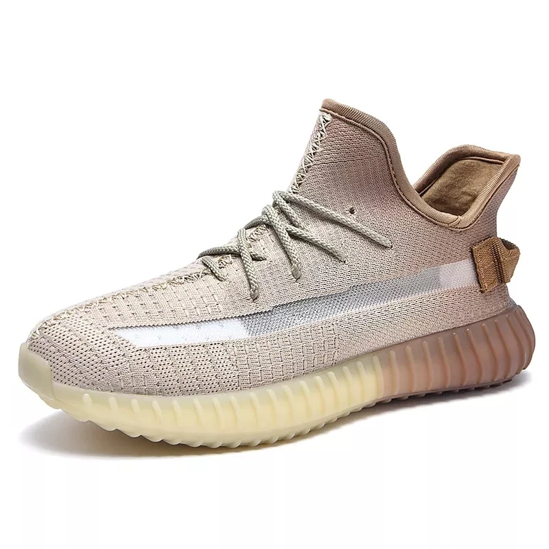 

Wholesales Fashion other trendy Yeezy walking style running shoes men's casual leisure gradient shoes sneakers, 3 colors