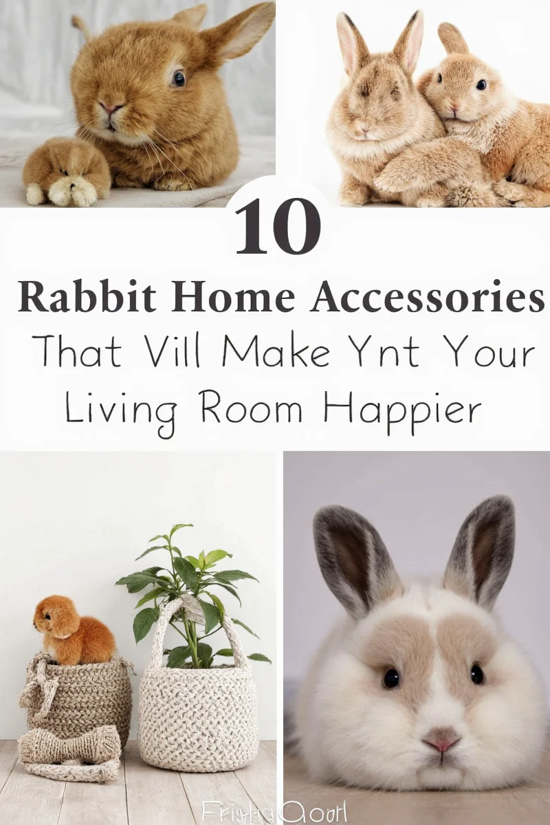 Rabbit smiling in front of a beautifully decorated living space