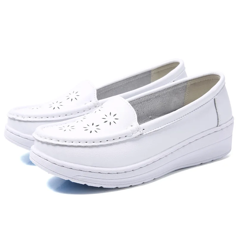 

Wholesale fashion unique Lady females non-slip Nursing hospital shoes, White