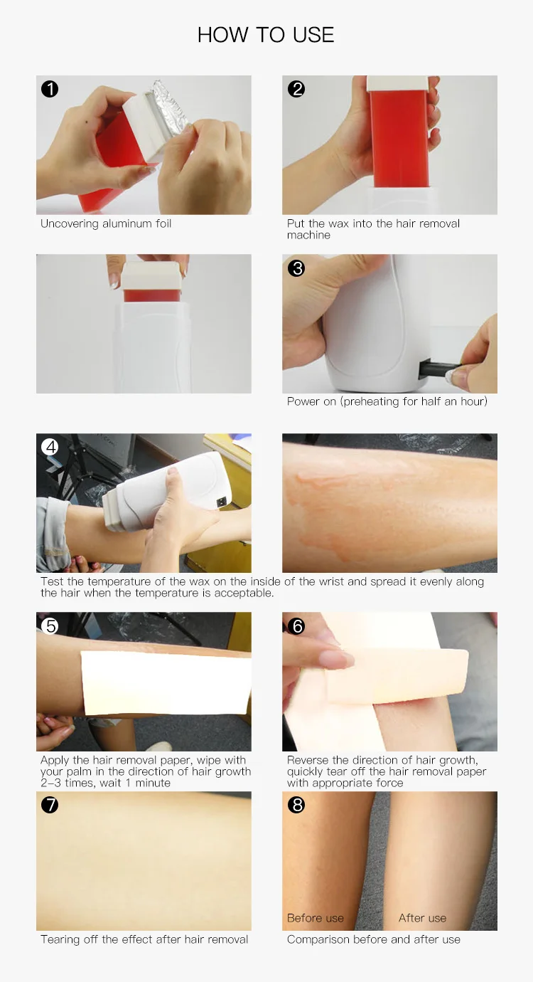 Beauty Salon Various Fragrance Waxing Strips Fast Epilator Depilatory