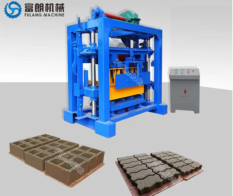 QTF40-2 Manual Small Concrete Block Making Machine for Home Industries
