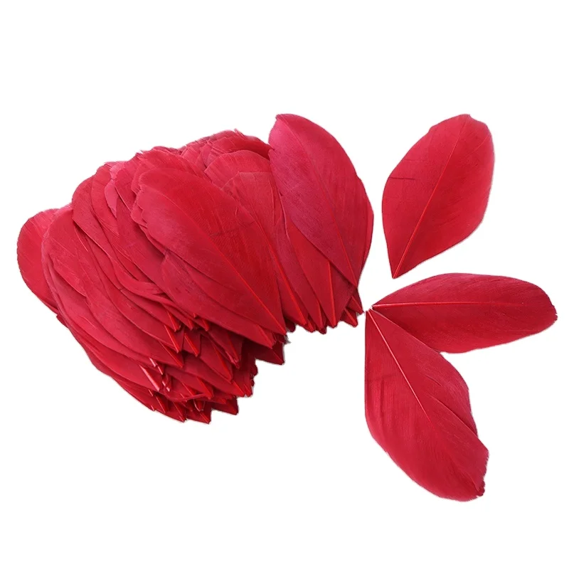 Wholesale 100pcs 5-7cm Soft Dyed Goose Feathers for Kids Carnival DIY Costume Feather Headdress