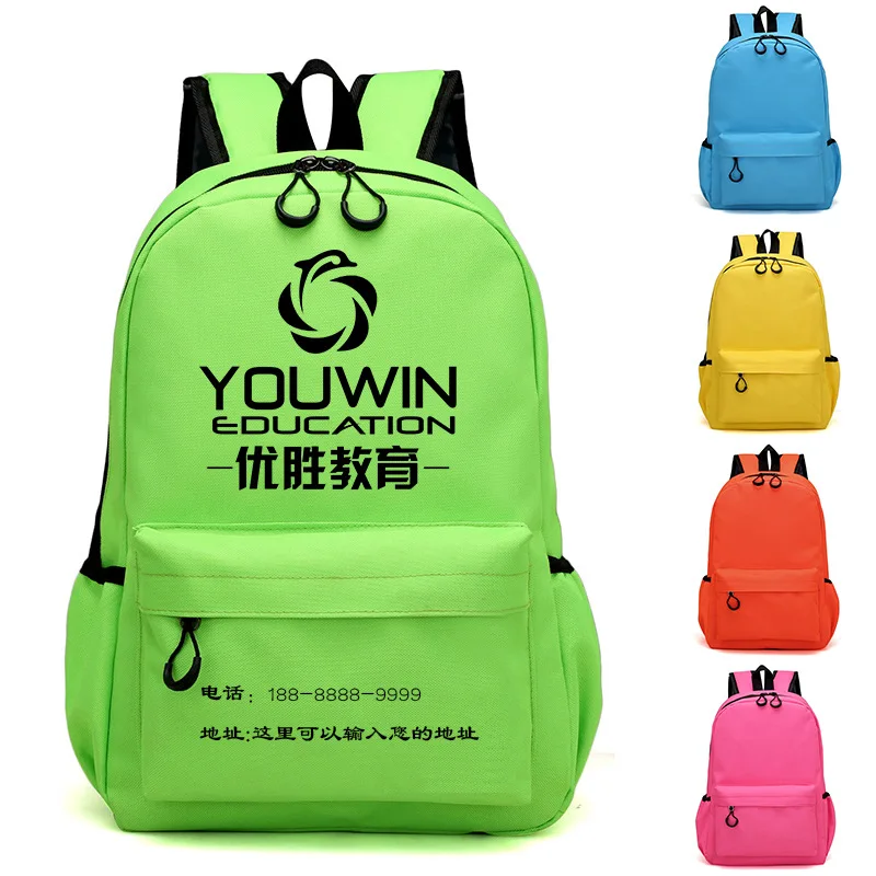 

2021 hot Custom Logo Fashion Waterproof Kids Teenager Student School Backpack wholesale School Bags For Boys And Girls, 9colors