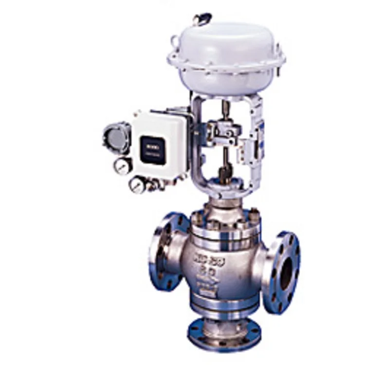 

521F 3-Way Globe Valves e with control valve positioner and electric actuator