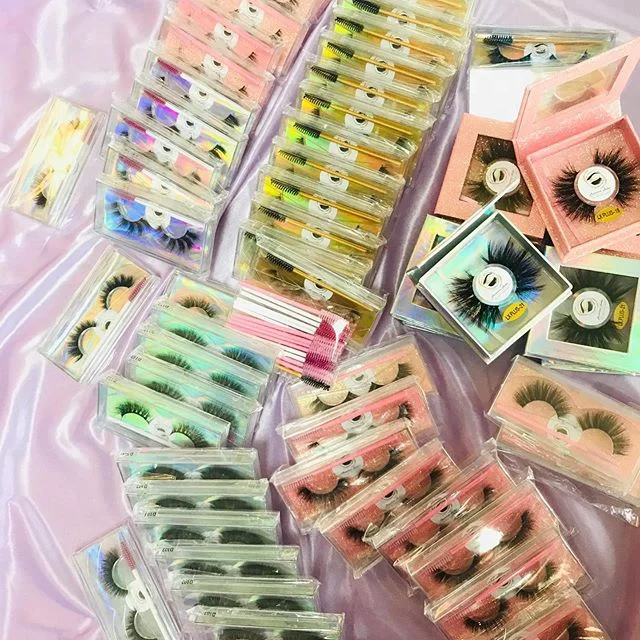 

Private label 8-18mm mink eyelash wholesale, Nature black