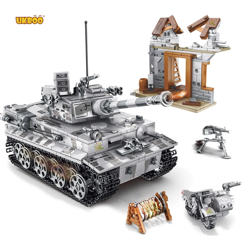 

Free Shipping Military Vehicles Models Car Soldier Army Tank Panzer Anti-Air Helicopter Playset Toys Building Block Bricks