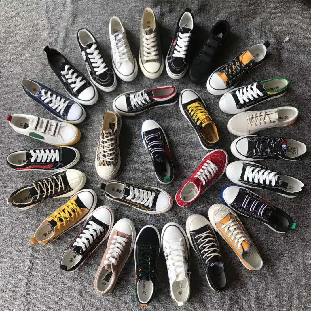 

Manufacturer Suppliers new arrivals 2020 Mixed Colors Flat Women canvas Shoes