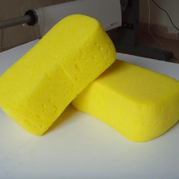 yellow cleaning sponge