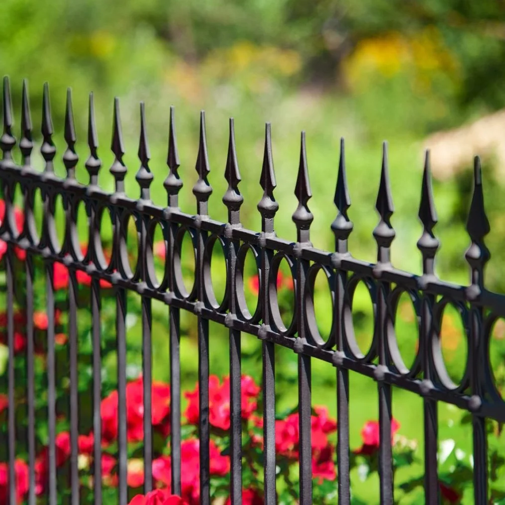 

Super - cheap garden iron fence, Customized color