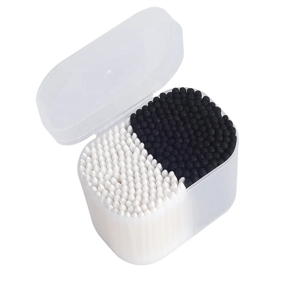 

Eco-friendly White/black Swab Stick Cotton Bud Best Ear Buds Buds Q-tip Wooden 100% Cotton Clean Ears, Hands Paper Daily Us 5000
