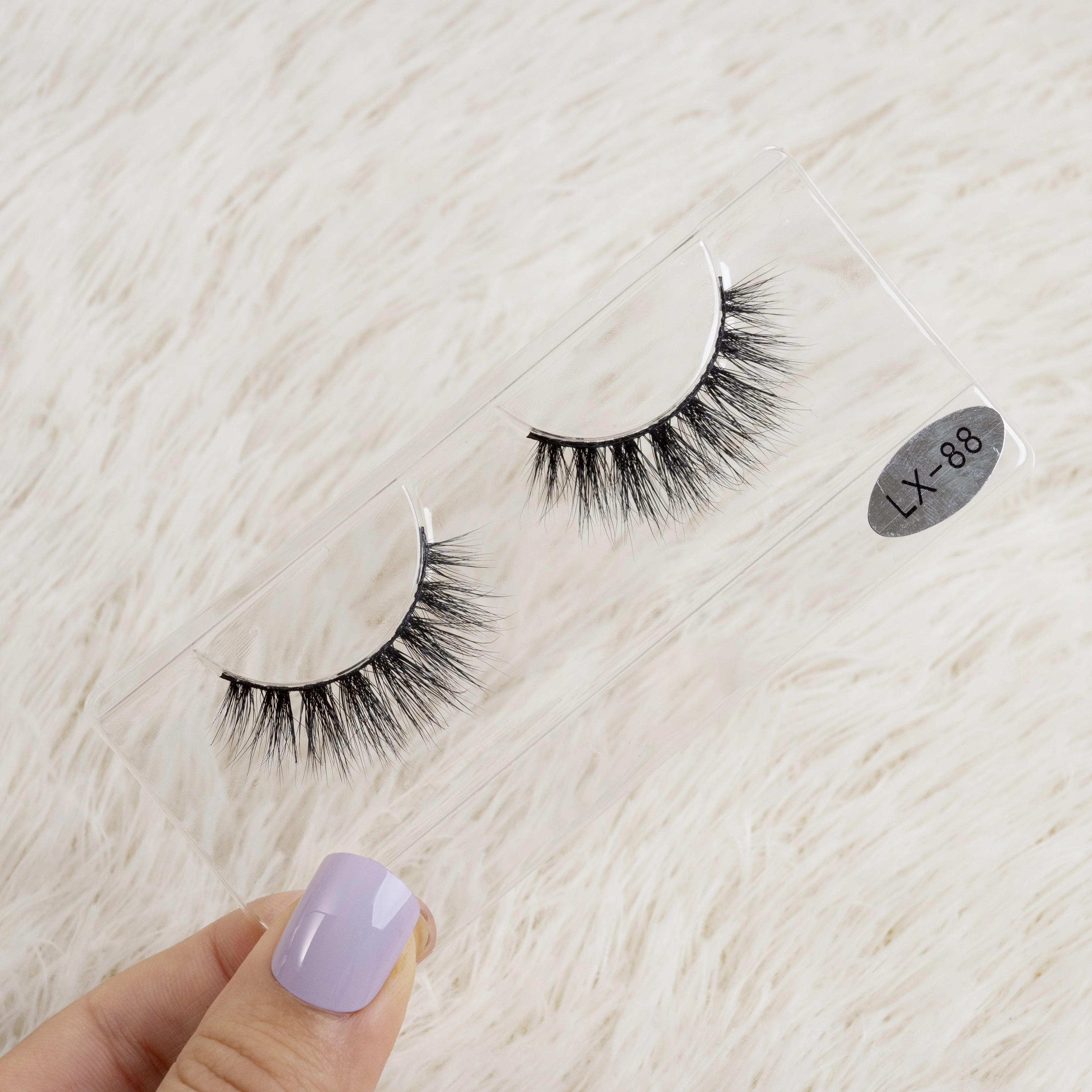 

vendor 25mm fluffy wispy mink eyelash 5d 3d private label, Black color, colorful color also available