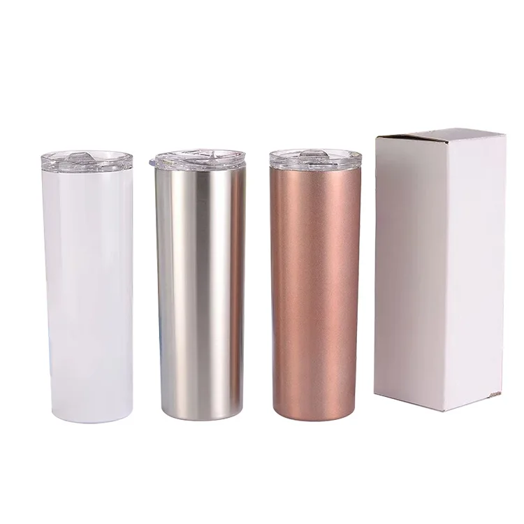 

Hot selling 20oz straight skinny sublimation tumblers blanks stainless steel vacuum travel coffee cup for sale, Customized color