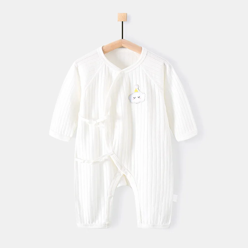 

Baby spring and Autumn boneless newborn monk's clothing baby halyi long sleeve pajamas baby birth clothes