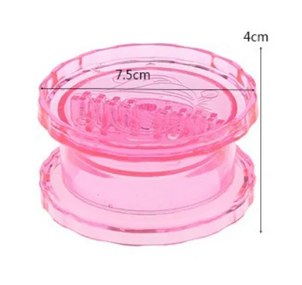 

Eco-friendly Erosion-resistant Mini Transparent Manual Press Garlic Twister For Ginger Herb Nuts, Clear,pink