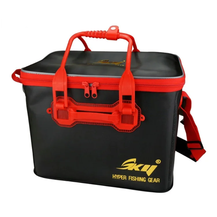 

EVA material multifunction double layer waterproof bait bag box live fish lure box fishing box