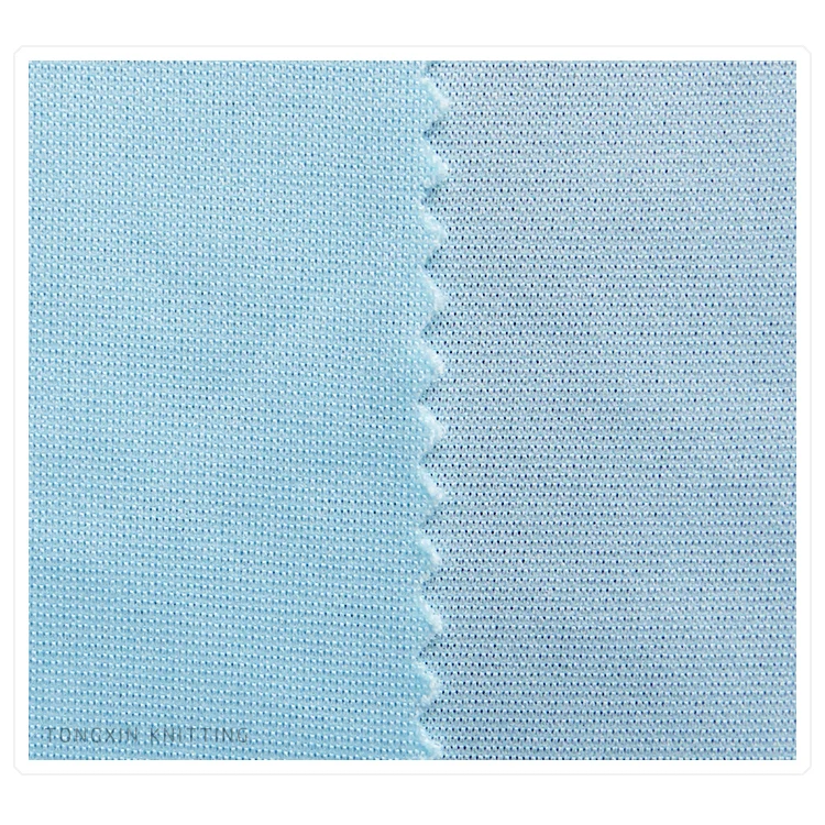 
160gsm DTY75D36F 100% polyester knitted mesh fabric for tshirt 