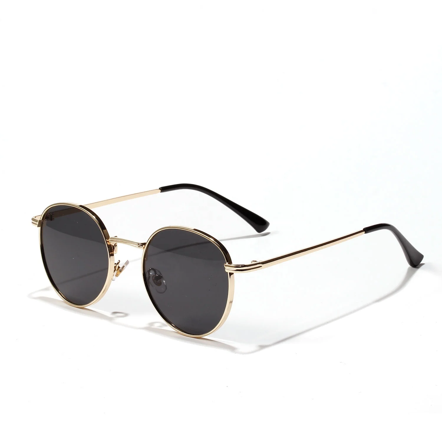 

2023 fashion newest round lens Sun Glasses Luxury Brand wholesale Sunglasses Men Women Vintage Retro metal temple 2022