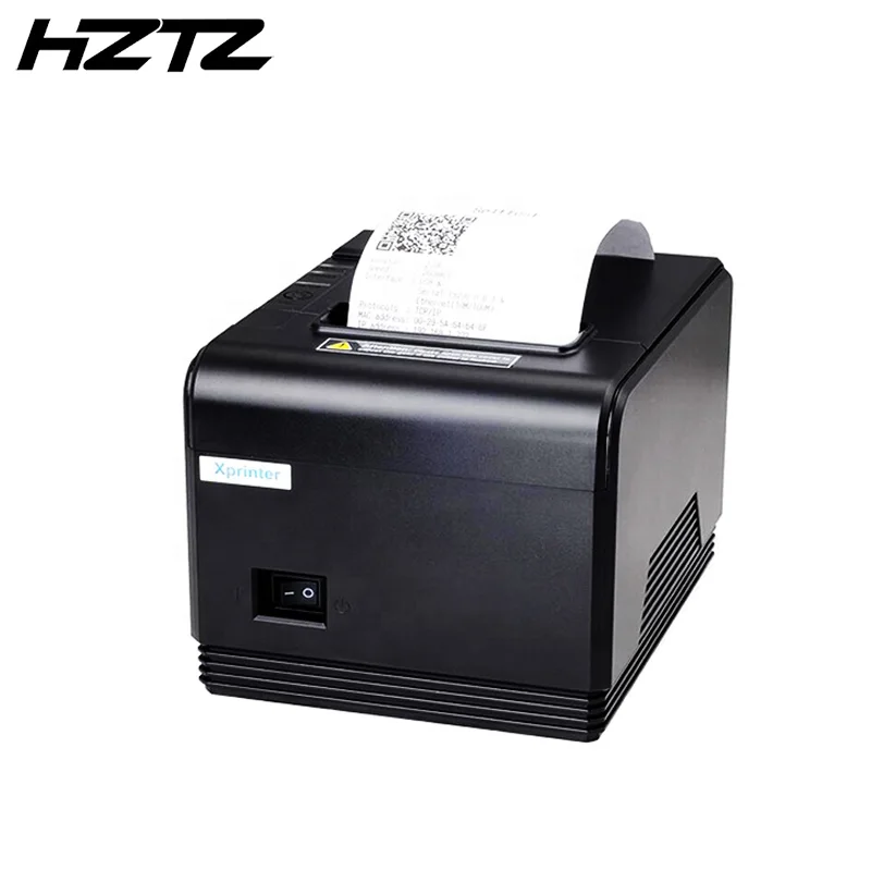

High-speed Black 200mm/s 80mm POS Receipt Thermal Printer USB/ Parallel/Network Cash Drawer POS Receipt Printers, Black color