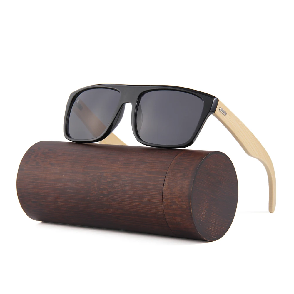 

Hot Selling Handmade Framed Fashion Custom Logo Wood Bamboo Sunglasses for Men