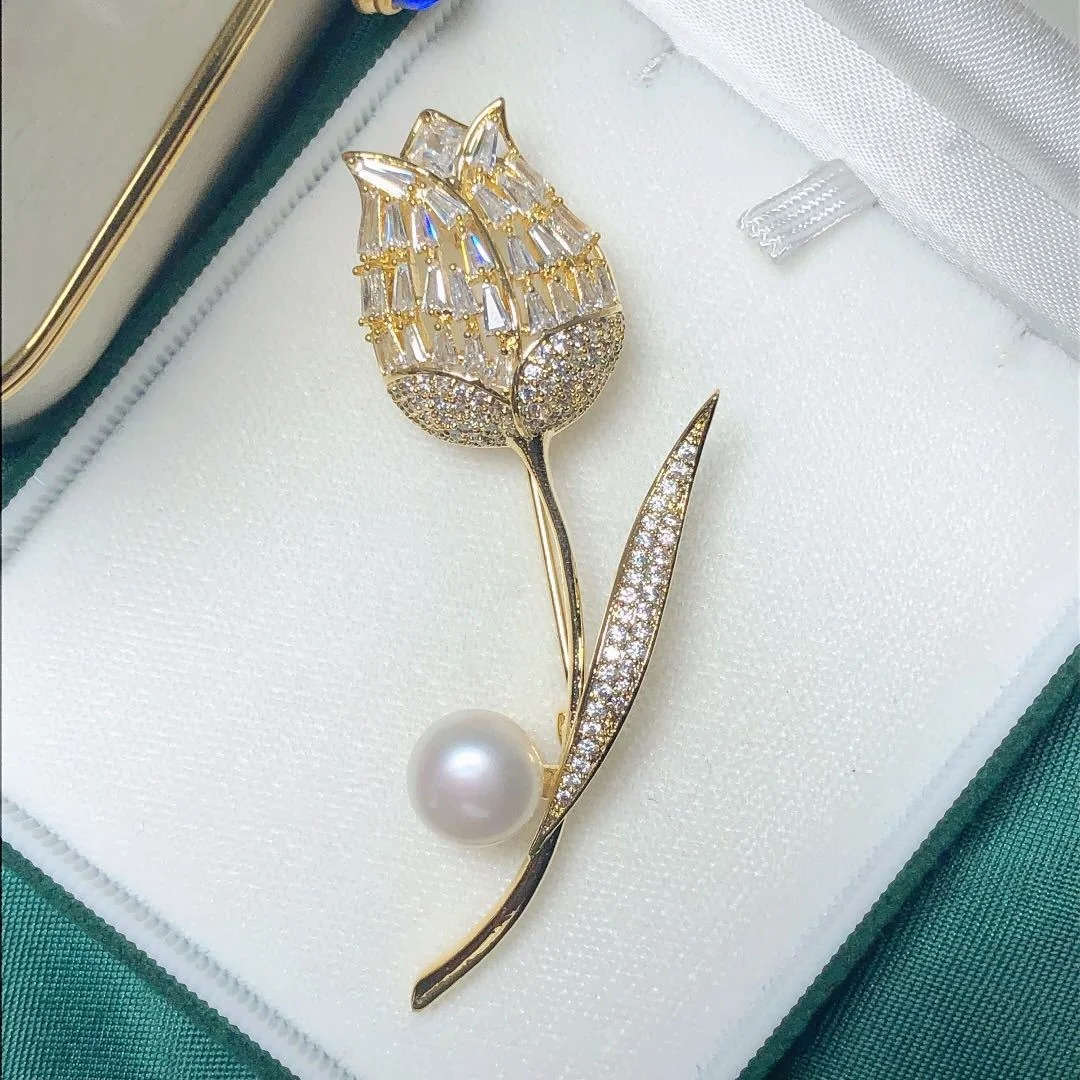 

Flower Brooch For Women Luxury Zircon Pins Jewelry Friends Gift Brooches Wholesale