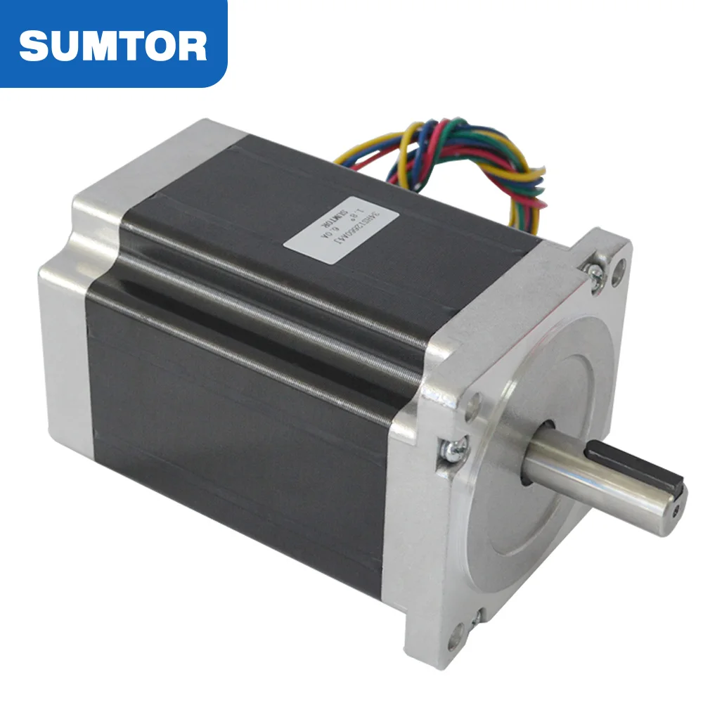 126mm 6a Dengan Keyway 2 Fase Nema 34 Kit Servo Stepper Motor 86byg450b