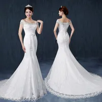 

Luxury Abito Da Sposa Bondage Marry Dress Off Shoulder Caotton Wedding Dress Mermaid
