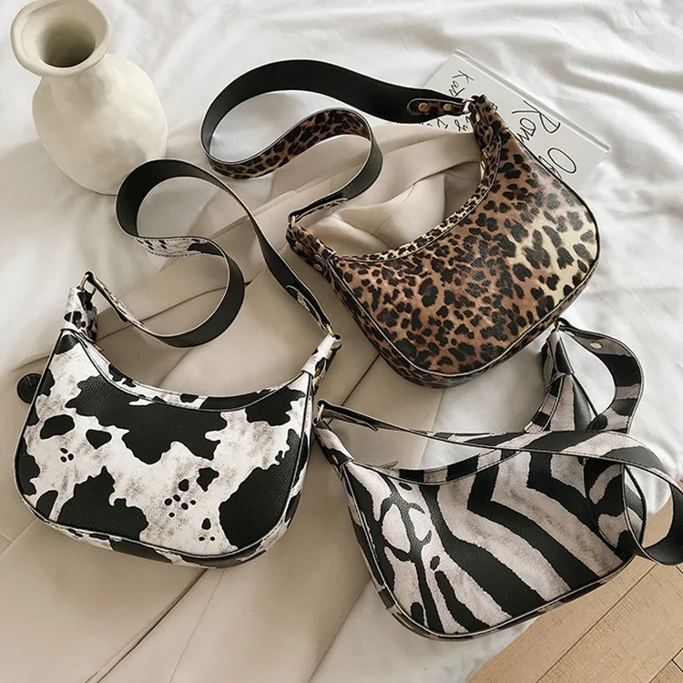 

New Model Leopard Pattern Luxury Medium Size Lady Handbag For Woman