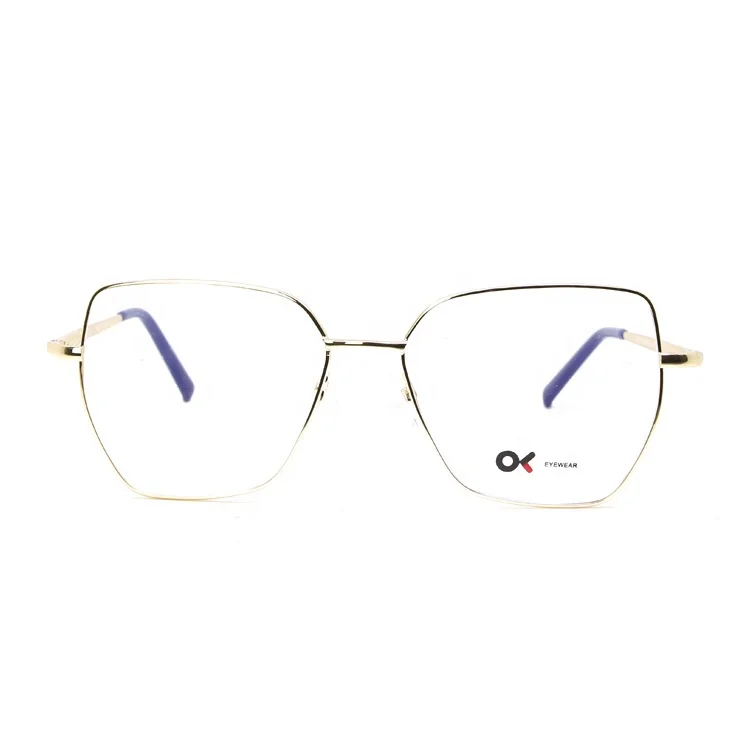 

942137 Fashion Optical Glasses Men Gold Silver Frame Glasses Eye Wear, 3 colors