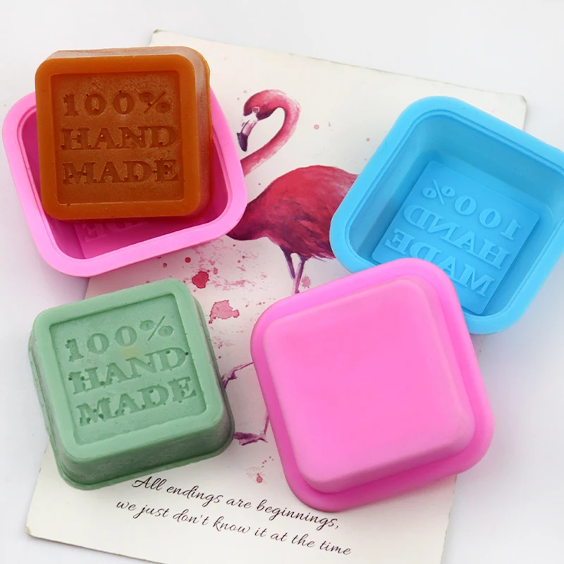 

175 100% Food Grade Silicone Soap mold silicone Cake molds Baking Moulds cake decorating square shape