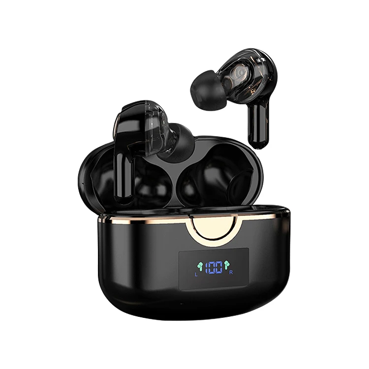 

Best Price T22 Tws Earphone Dual Dynamic Drivers High Quality Headset Digital Display Touch Control Wireless Earbuds T22, Balck/white/pink