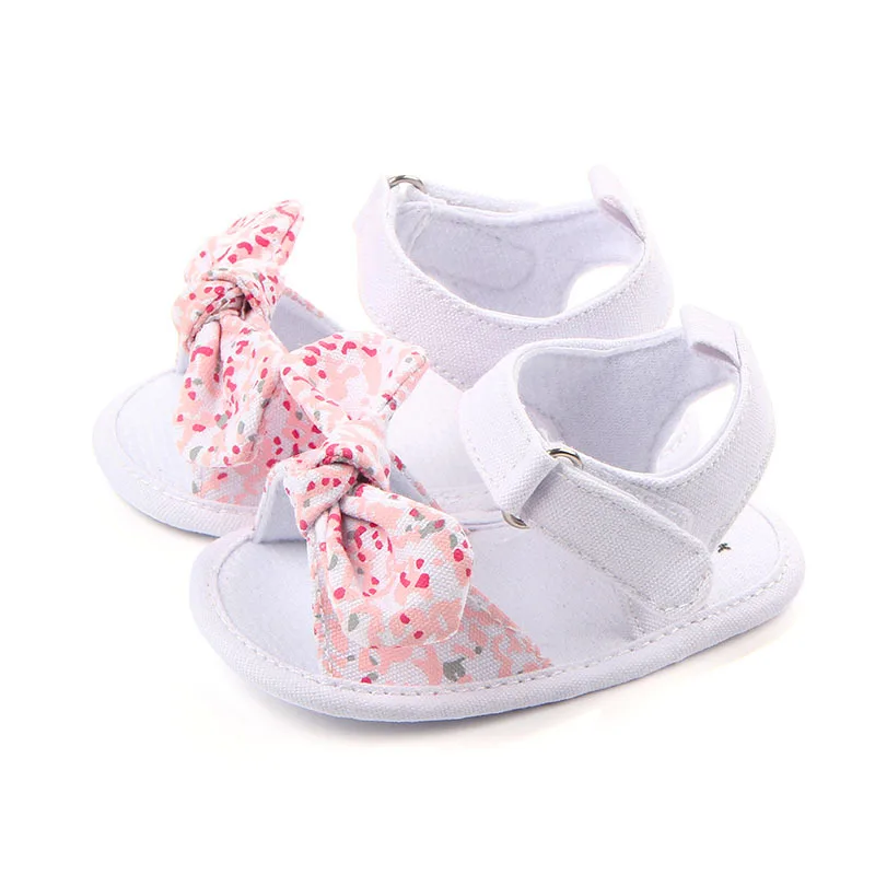 

New Collection Summer Baby Girl Sandal Shoes Soft Rubber Sole Princess First Walking Shoes, Picture show