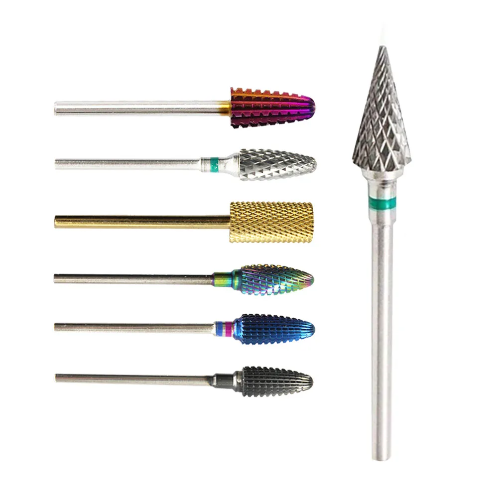 

Cuticle Clean Cone Tungsten Carbide Nail Drill Bit For Electric Nail File