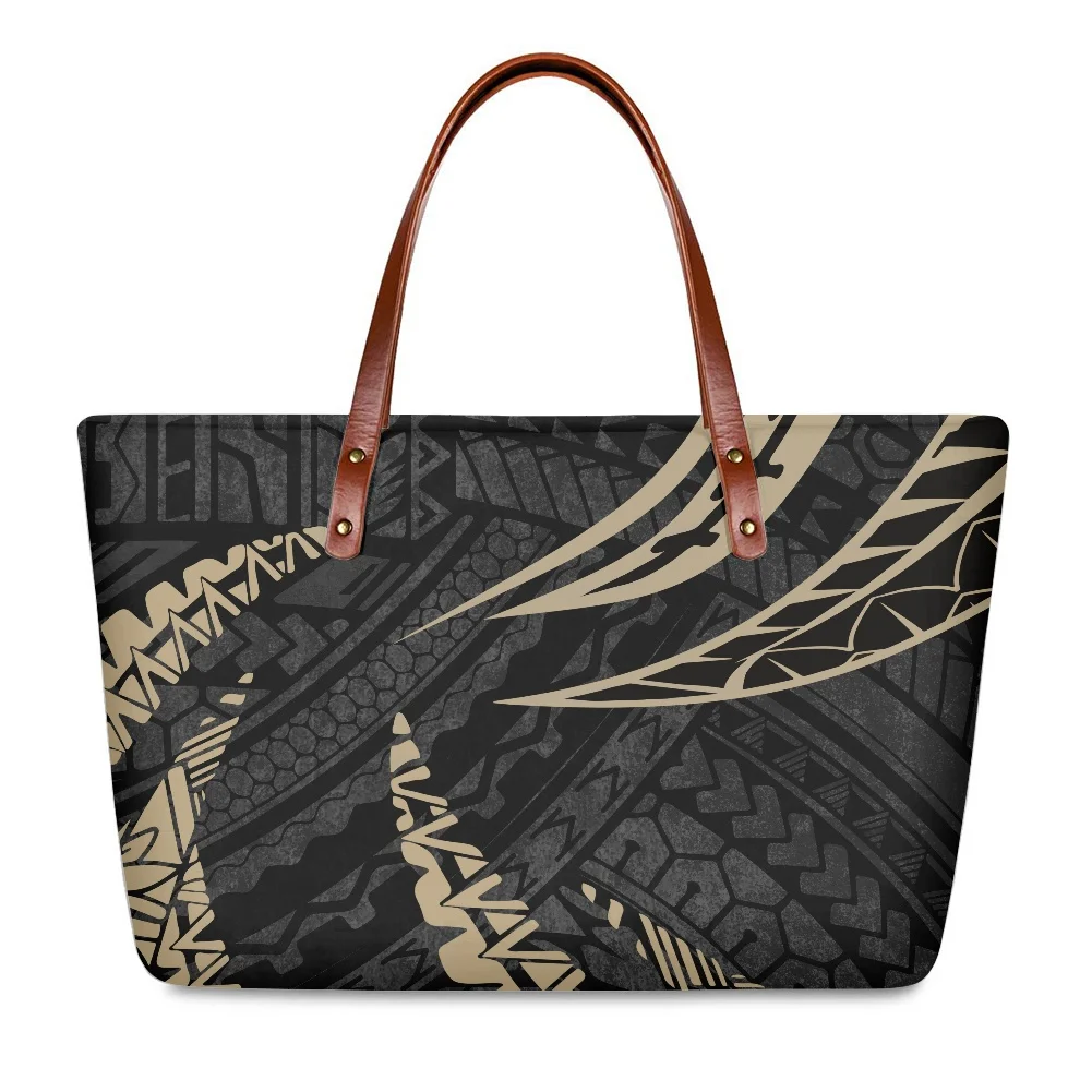 

Ladies Shoulder Bag Women Handbags Women Hand Bags Polynesian Tribal Designs Luxury Butterflies Print Satchel Purses Tote