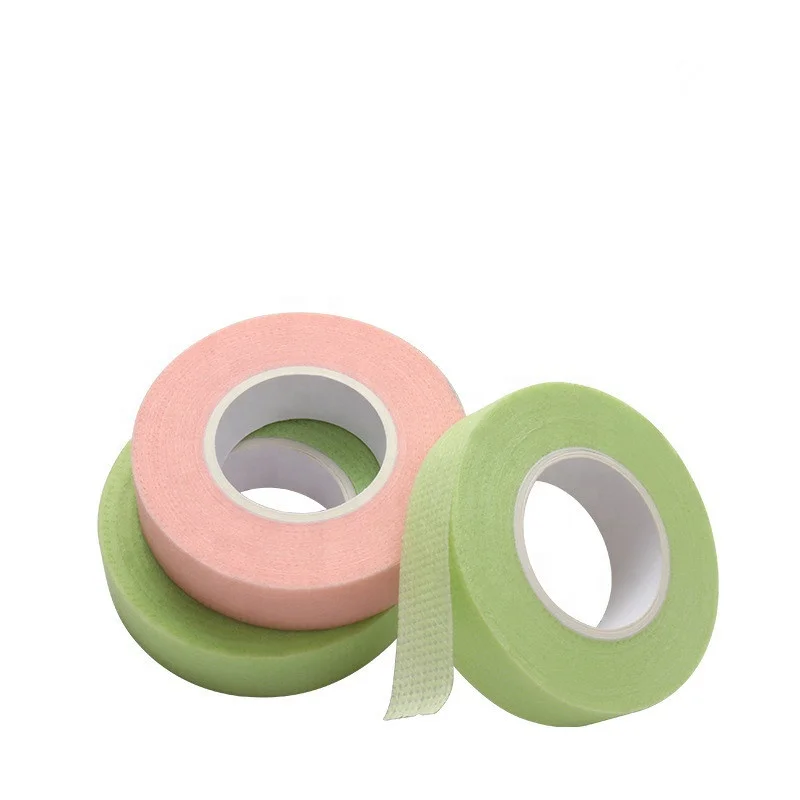 

Beauty eyelash non-woven isolation tape Eye pad Eyelash extension adhesive plaster Eye patch Lash anti-allergy perforated tape, White,pink,green