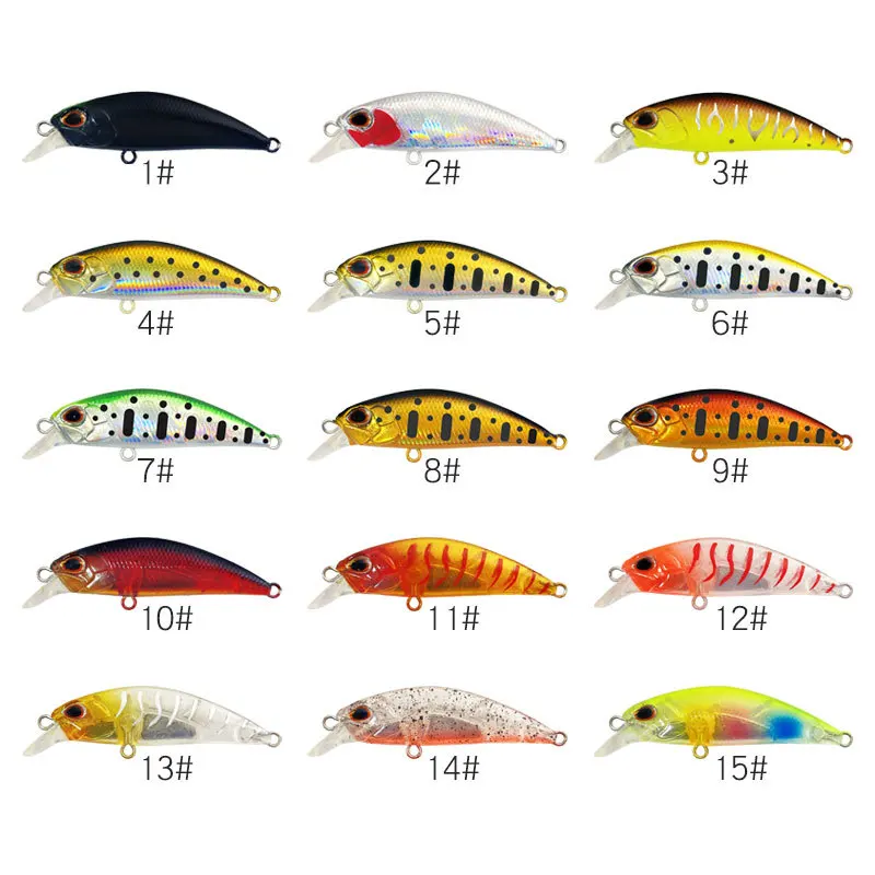 Isca Artificial Bait NM 55mm 5g 15 Colors Boxed 60g Saltwater Freshwater Trout Slow Sinking Hard Minnow Fishing Lures ABS River