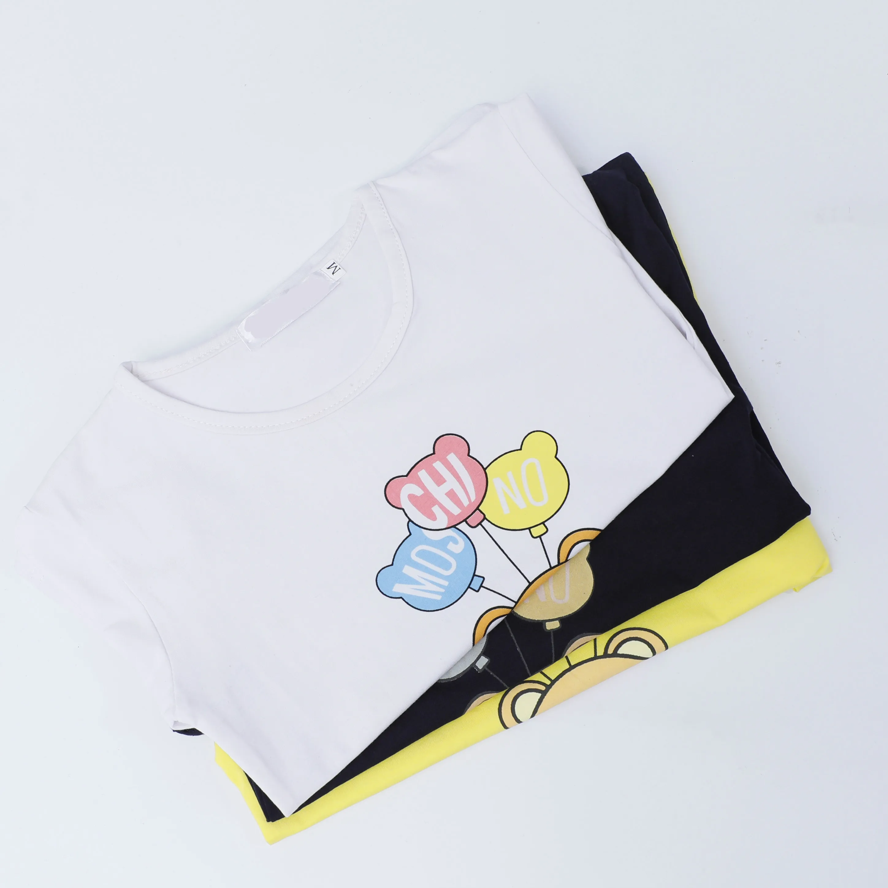 

Comfortable Short Kids T Shirt Cheap Lovely Printed Infant Summer for Girl Clothes Cartoon Casual Bag Quantity Cotton OEM Spring