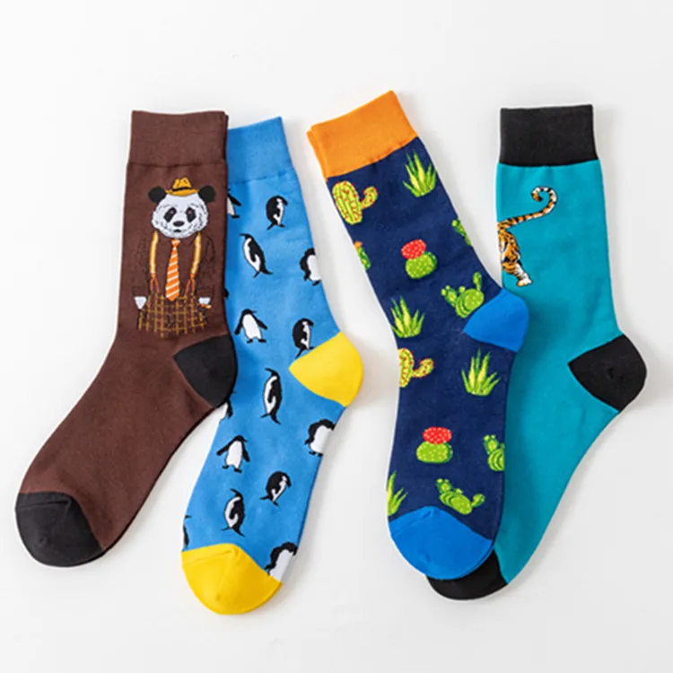 

JR-156 Cute Colorful Custom Fashion Patterned Cotton Socks, Custom color