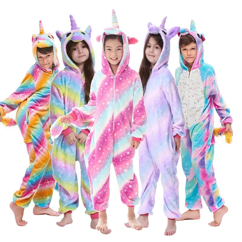 

pijama de unicornio franela kids animals party costume cosplay tematica family Christmas onesie navidad Pijama Kigurumi(TM)