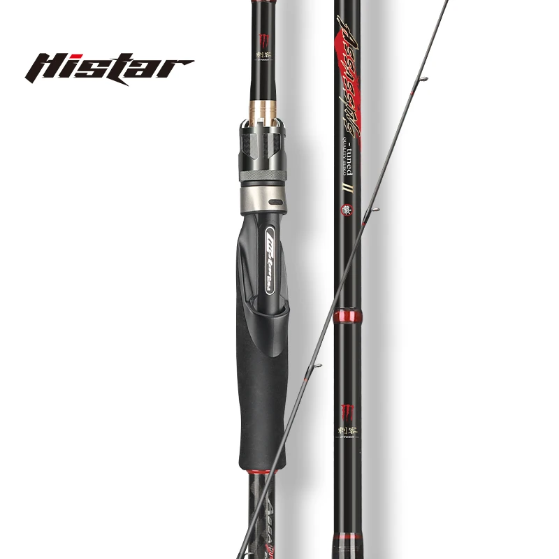 

Histar Assassins II 1.55-2.58m DKK-A Ti Alloy Guide 40+30T Toray Carbon Tape Fast Action UL-MH Hardness High Sensity Fishing Rod