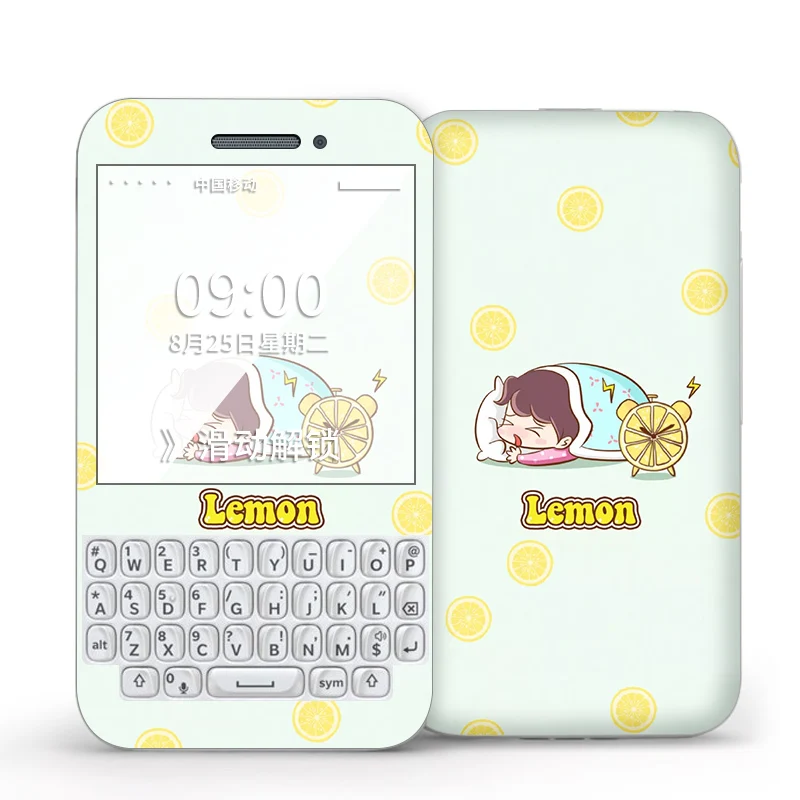 

Custom BlackBerry 9790 mobile phone sticker 9720/9320/9630/9930 anime back sticker Q10 Q20/Q5 front and rear sticker, Custom optional